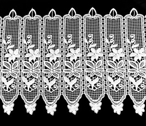 DEKORACYJNA ZAZDROSTKA Z BIAŁEJ GIPIURY IDEALNA DO KUCHNI I JADALNI WYSOKOŚĆ 90 CM