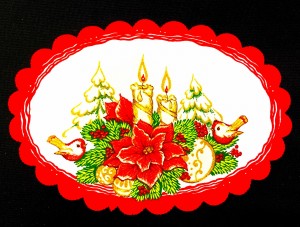 ŚWIĄTECZNA SERWETKA ZE STYLOWYM WZOREM W KOLORZE CZERWIENI ORAZ BIELI PRODUCENT EUROTEX