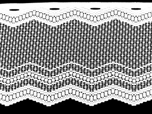 PIĘKNA ZAZDROSTKA TYPU RETRO VINTAGE ŻAKARD KOLOR BIAŁY WYSOKOŚĆ 100 CM PRODUCENT POLONTEX CZĘSTOCHOWA
