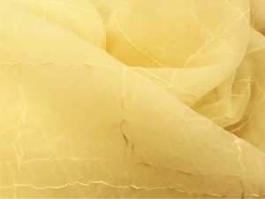 KRESZOWANA ORGANTYNA Z ORYGINALNYM WZOREM GEOMETRYCZNYM W PIĘKNYM KOLORZE PASTELOWEJ ZGASZONEJ ŻÓŁCI WYSOKOŚĆ 160 CM PRODUCENT POLONTEX CZĘSTOCHOWA