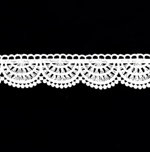 PIĘKNA DEKORACYJNA GIPIURA W KOLORZE BIAŁYM IDEALNA DO FIRAN SERWET OBRUSÓW GORSETÓW SUKNI ŚLUBNYCH ORAZ KOMUNIJNYCH WYSOKOŚĆ 5 CM