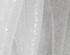 PIĘKNA FIRANKA MARKIZETA KRYSZTAŁEK W KOLORZE BIAŁYM Z DODATKIEM BŁYSZCZĄCEJ NITKI POŁYSK GLAMOUR DÓŁ WYKOŃCZONY OŁOWIANKĄ 330 CM PRODUCENT PAPION TURCJA