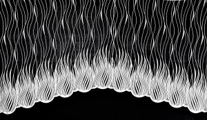 FIRANKA GOTOWA ŻAKARD KOLOR BIAŁY Z ORYGINALNYM WZOREM I EFEKTOWNIE WYCIĘTYM DOŁEM PRODUCENT PAPION TURCJA